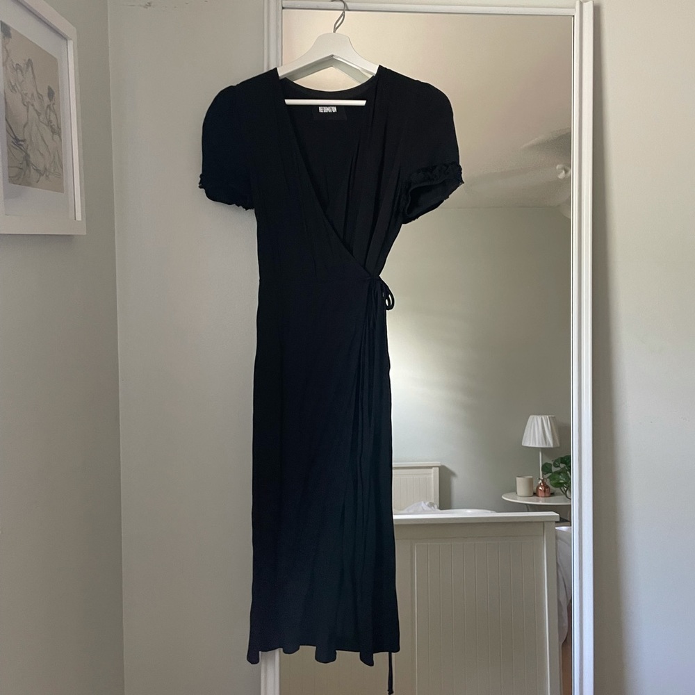 Reformation Wrap Midi Dress